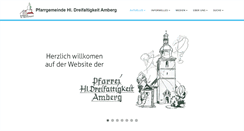 Desktop Screenshot of dreifaltigkeit-amberg.de